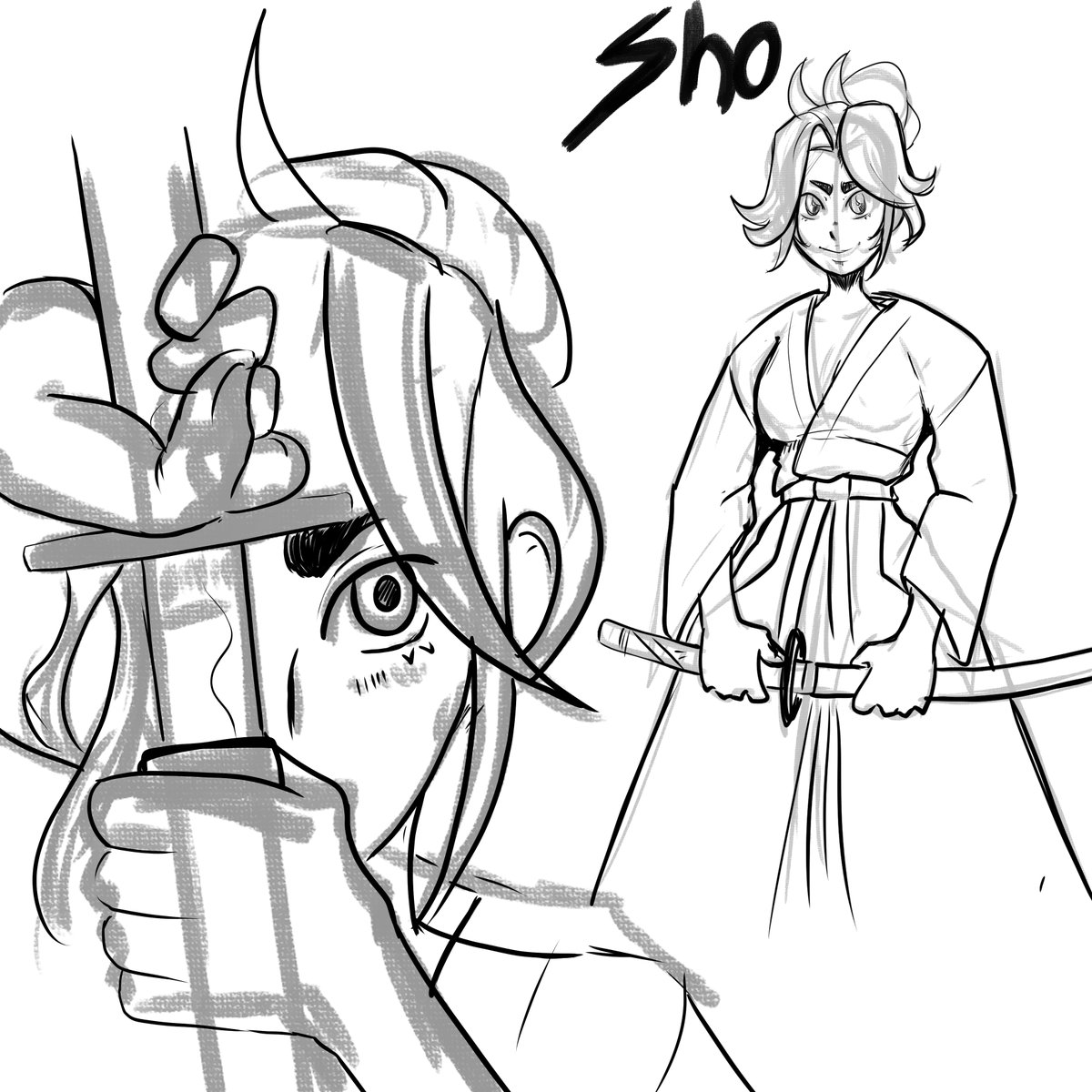 Trying to draw <a href="/LunyDoobles/">🌸🌸7054_LUNY🌸🌸 and 142 others</a> 's Sho bc I like the eyebrows