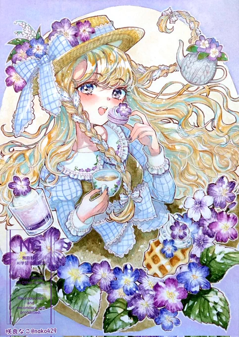 【お知らせ】 BOOTHにて、5/4㈰18:00〜 こちらの創作原画4枚/Skeb原画1枚を追加致します。 現在在庫0で公開しております ショップのリンクはツリーからどうぞ!