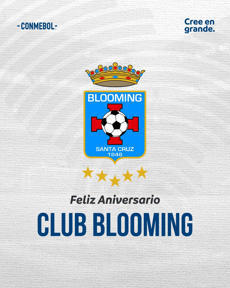 ¡Felicidades, <a href="/BloomingOficial/">Club Blooming</a>! 🇧🇴🥳

#CreeEnGrande