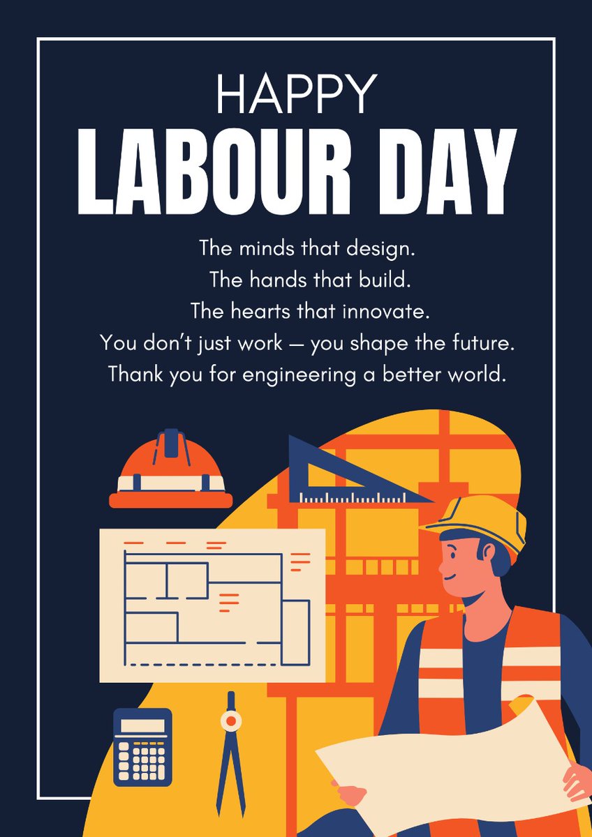 Happy Labour Day to all engineers!
Your ideas build the future—one code, one blueprint at a time.
#LabourDay #Engineers