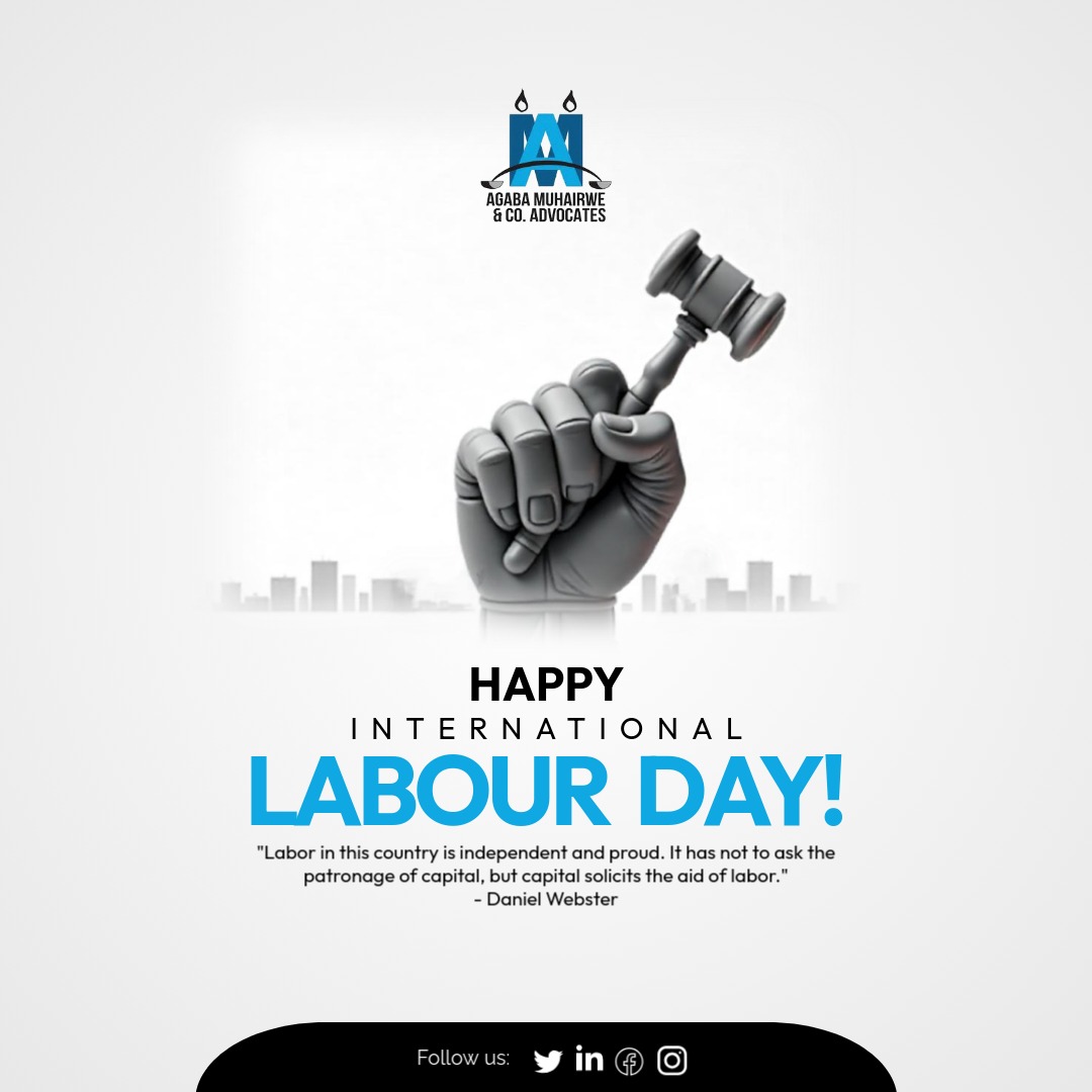 Recognize the power and value of the working class in driving the economy. 
To the <a href="/AgabaMuhairwe/">Agaba Muhairwe & Co. Advocates</a> Team, you are an essential and powerful force and we appreciate you.  #InternationalLabourDay