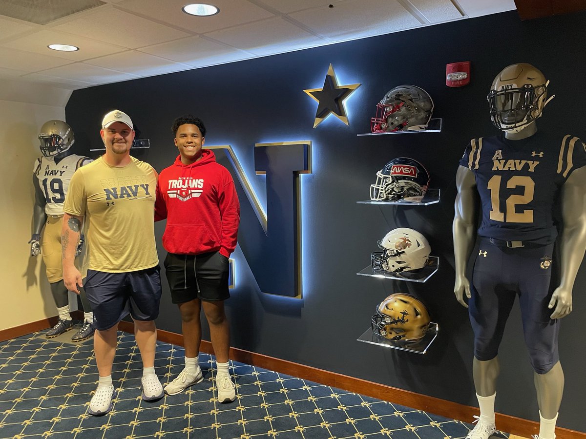 Jonah Were ‘26 DE (@jonahwere1) on Twitter photo Thank you <a href="/Jay_Guillermo57/">Coach Jay Guillermo</a> for having my mother and I out to the Naval Academy! Had a great experience and I learned a lot!
<a href="/CoachAndySims/">Coach Sims</a> <a href="/PHTrojansFB/">Park Hill Trojans Football</a> Thank you <a href="/Jay_Guillermo57/">Coach Jay Guillermo</a> for having my mother and I out to the Naval Academy! Had a great experience and I learned a lot!
<a href="/CoachAndySims/">Coach Sims</a> <a href="/PHTrojansFB/">Park Hill Trojans Football</a>
