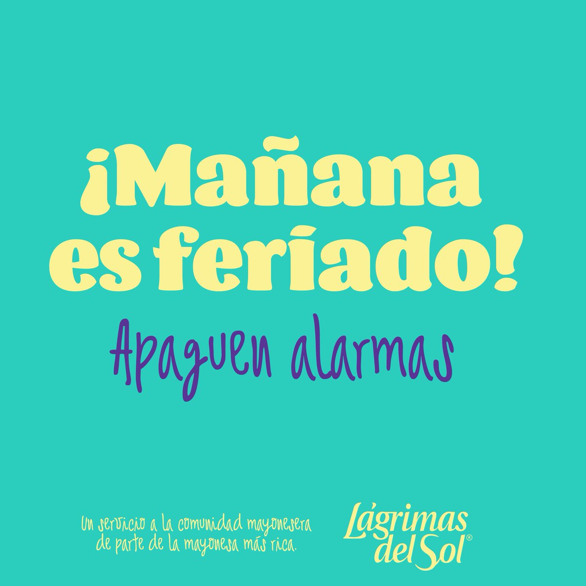 Recuerden!!!!... no digan que no les avisé jajajajaja