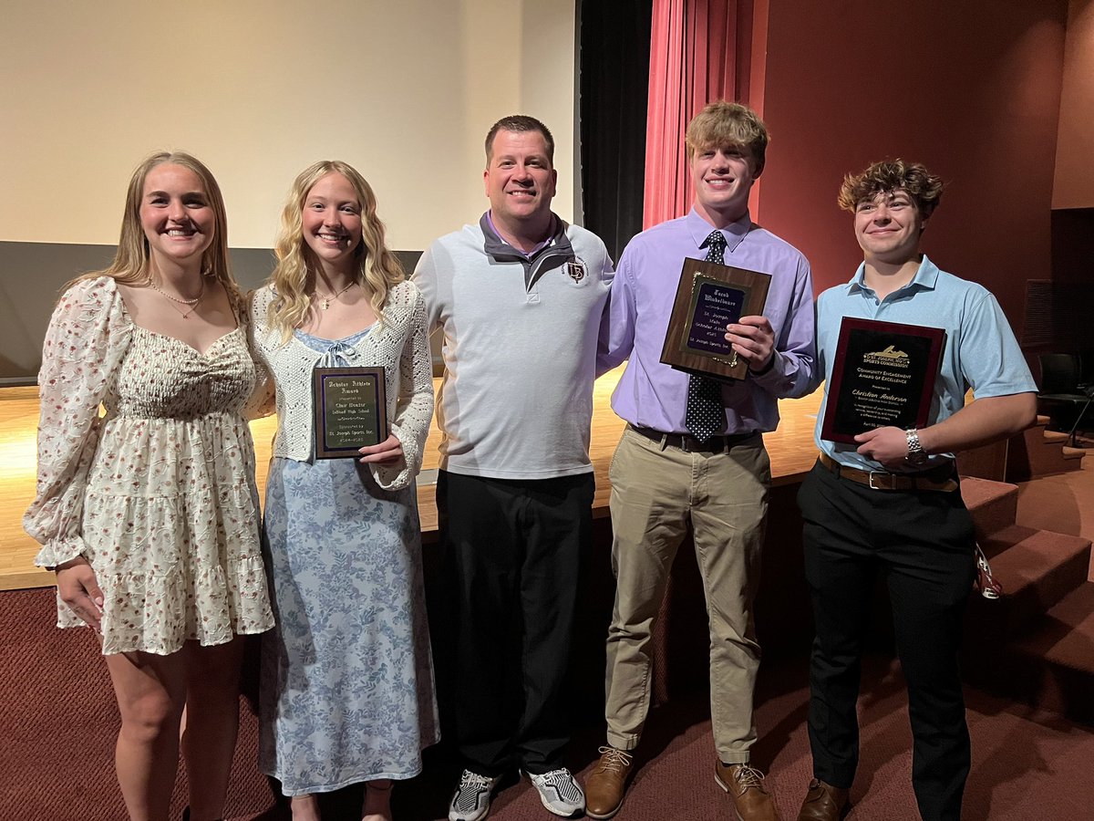 Kimberly Huss (@kimberlyhuss) on Twitter photo Congratulations to Claire, Lea, Christian & Jacob for being honored tonight by <a href="/StJoMoSports/">St. Joseph, Missouri Sports Commission</a> ! It’s a great day to be an Eagle!
<a href="/LeBlondEagles/">Bishop LeBlond High School</a> <a href="/mgirres14/">Mitchell Girres</a> Congratulations to Claire, Lea, Christian & Jacob for being honored tonight by <a href="/StJoMoSports/">St. Joseph, Missouri Sports Commission</a> ! It’s a great day to be an Eagle!
<a href="/LeBlondEagles/">Bishop LeBlond High School</a> <a href="/mgirres14/">Mitchell Girres</a>