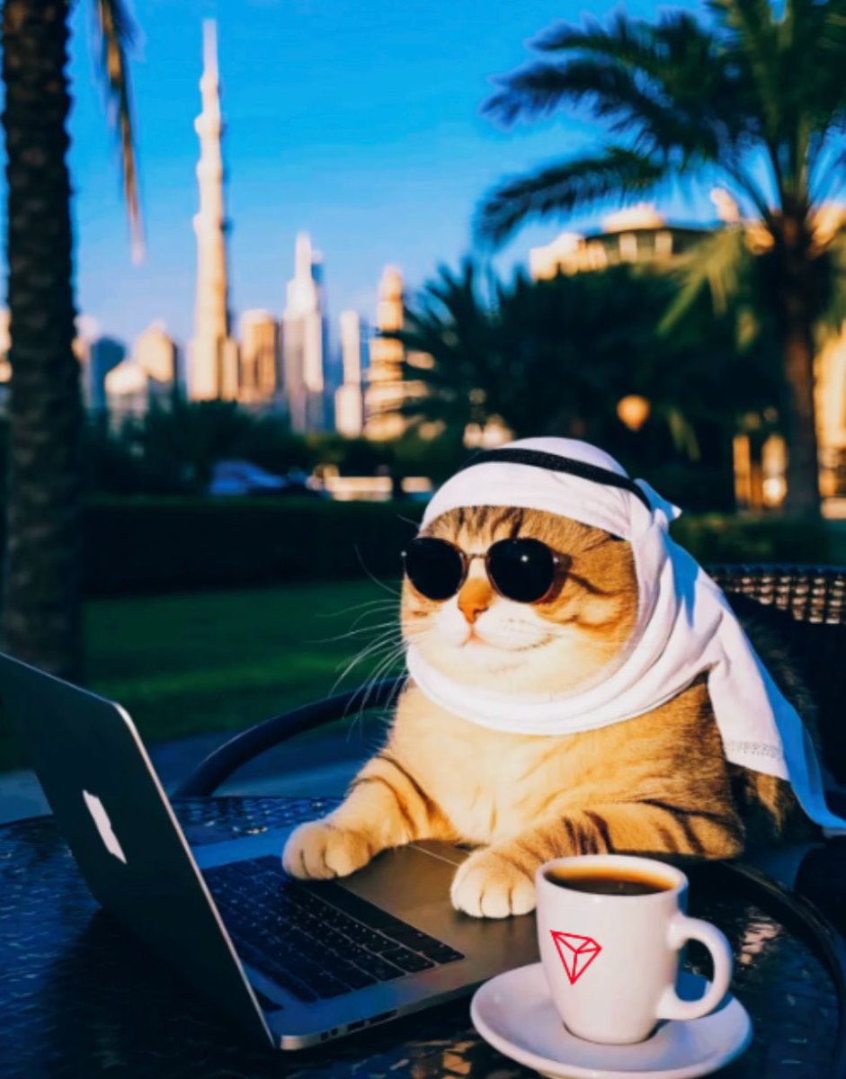 TRON DAO (@trondao) on Twitter photo GM from Dubai! ☀️
#token2049 GM from Dubai! ☀️
#token2049