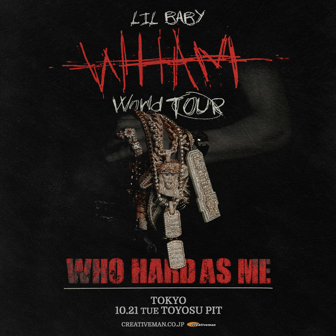 CMP_official's tweet photo. 【LIL BABY 初来日公演決定！】

4作連続全米アルバム・チャートNo.1！
ストリーミング総数31億回超え！

HIPHOPシーンを牽引する新たなスター
#リル・ベイビー！
一夜限り！待望の初来日公演が10月東京で開催決定！

公演情報はこちら
https://t.co/wma63lTQMJ https://t.co/inMaKZQZY1