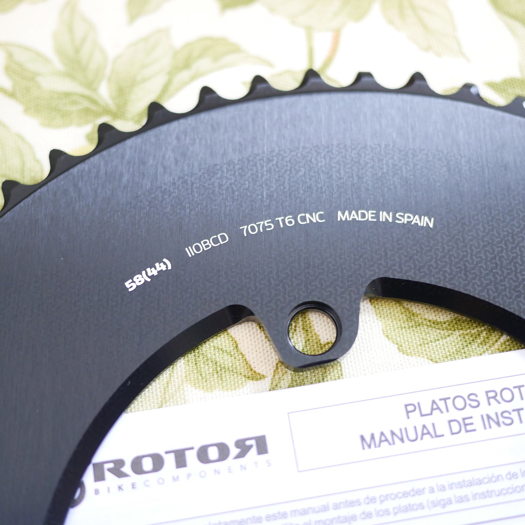 選手支給品 Rotor ラウンドインナーリング 44T シマノ対応