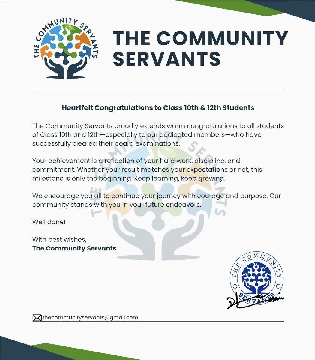 acc_tcs's tweet image. Congratulations to all Class 10th &amp;amp; 12th students—your hard work has paid off! Keep striving, keep shining!
#TheCommunityServants #BudgamYouth #ProudMoment