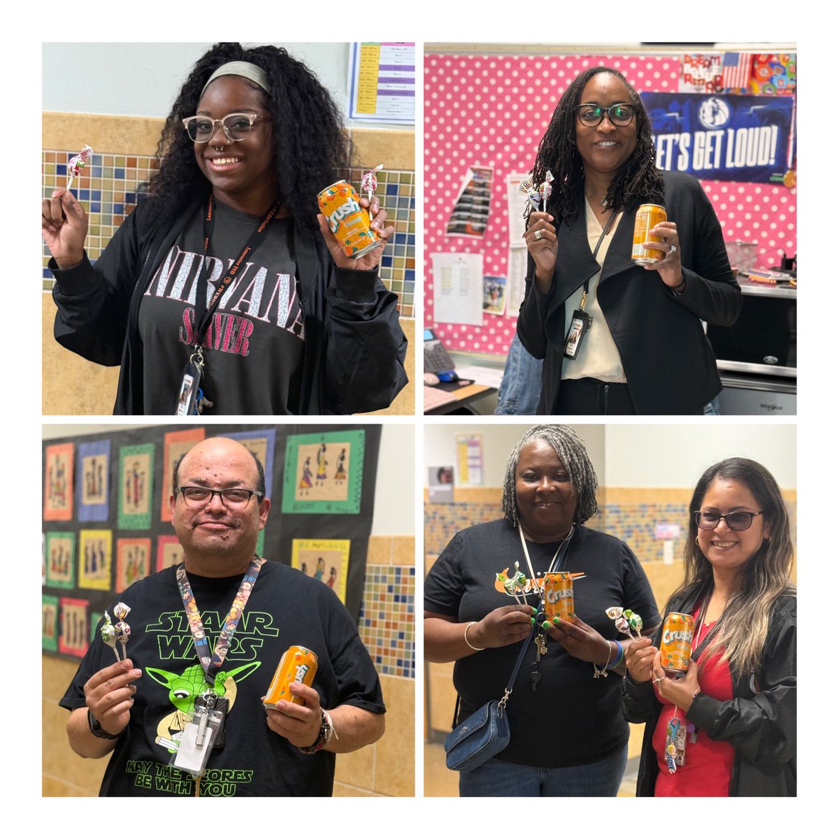 On Math STAAR Eve the 3-5 Math team visited all of our teachers to share words of encouragement and a few small sugary snacks to help keep them energized. #Ready to CRUSH STAAR #Blowing past all barriers for those meets and masters scores ✖️➗➕➖💯