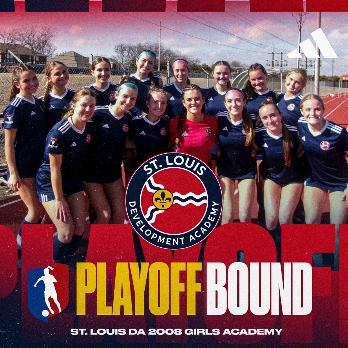🚨 Playoff Bound! 🚨

Congratulations to our St. Louis DA 2008 Girls Academy squad on officially clinching an Automatic Qualification to the GA Playoffs this summer in Norco, California! 🌴⚽️🔥

Your consistency, grit, and relentless commitment have earned you a spot among the