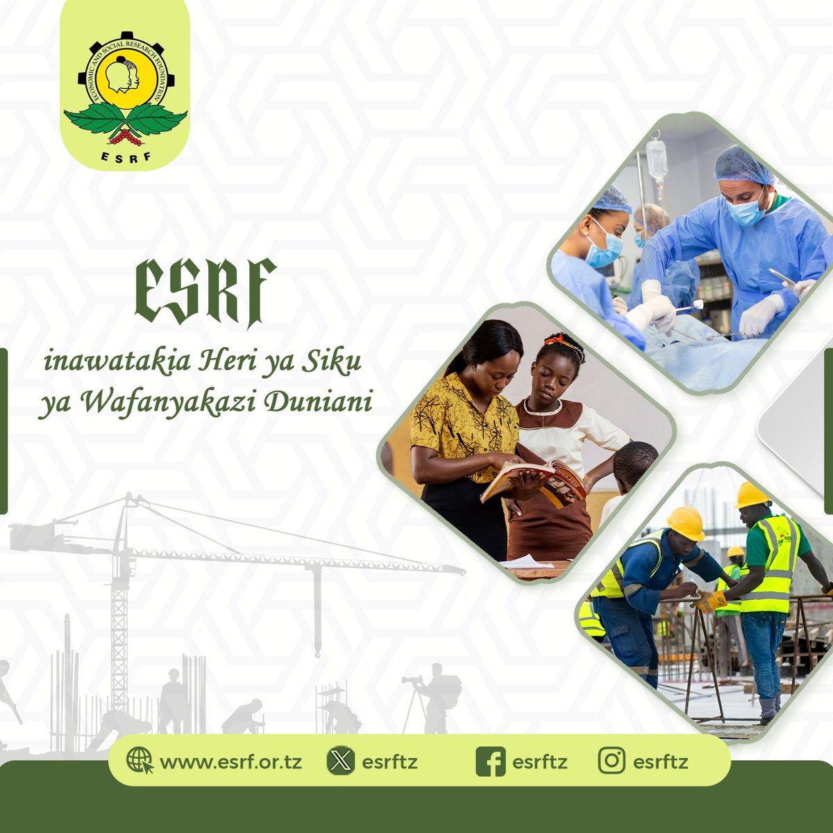 ESRF (@esrftz) on Twitter photo HERI YA SIKU YA #WAFANYAKAZI 2025. HERI YA SIKU YA #WAFANYAKAZI 2025.