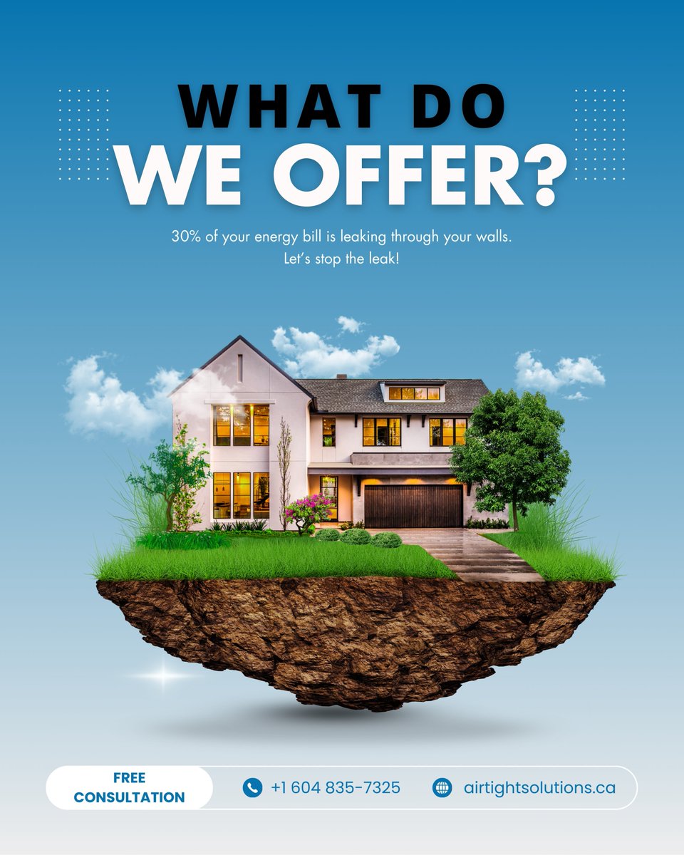We help you eliminate hidden air leaks in your home or building that cause energy loss and discomfort. Curious how we do it? Send us a DM for free consultation or give us a call! Experience a more comfortable, healthier, and energy-efficient living space with us.