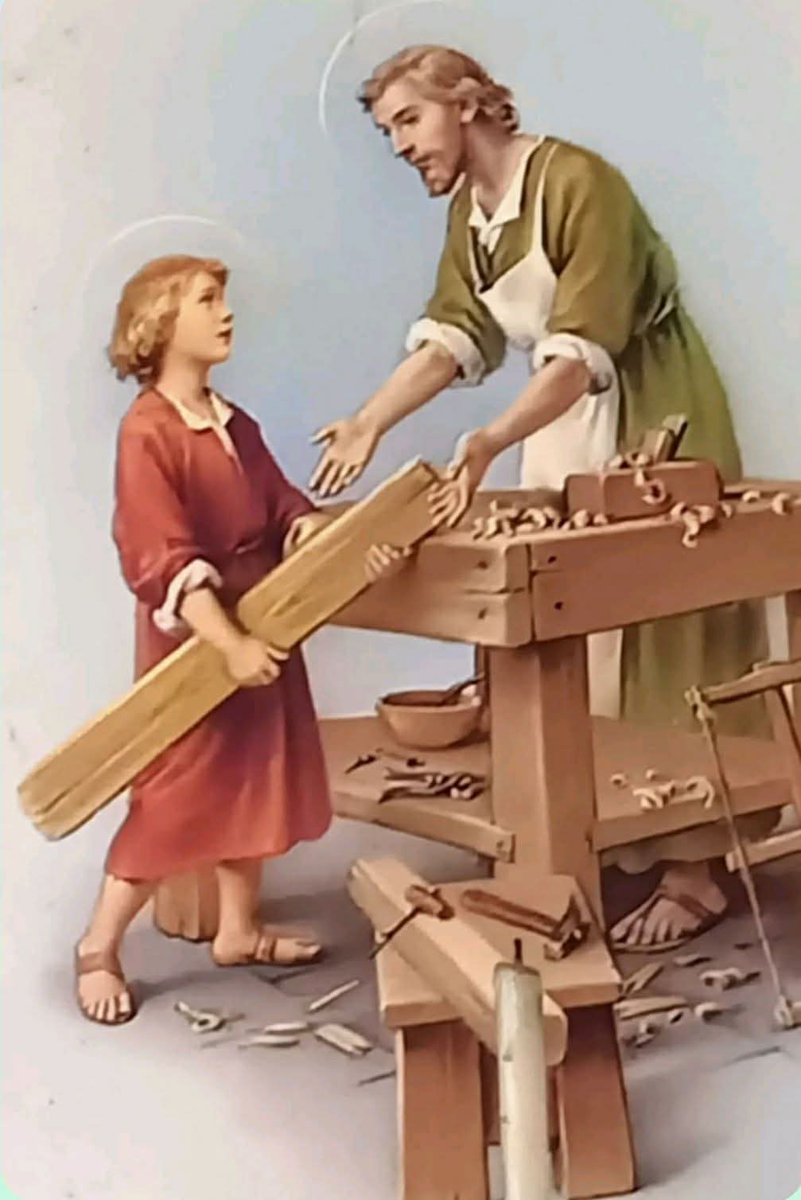 ednyoka's tweet image. Happy Feast of St. Joseph the Worker. Work is a means of livelihood and a way to fulfill God's call to stewardship. we pray for the jobless to find jobs, for those with jobs not to lose them, and for those disinterested in working to see the meaning in work.