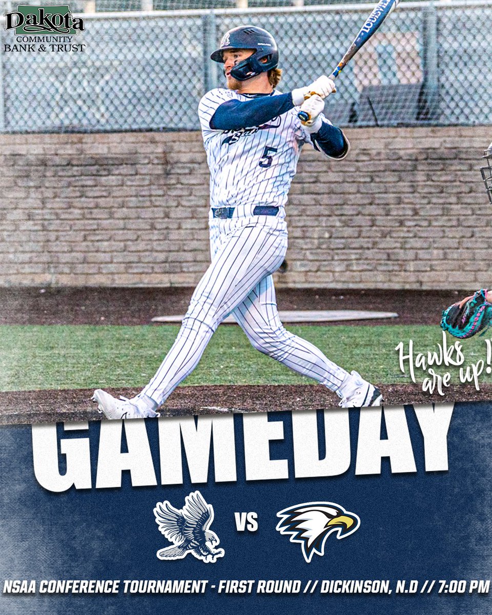 DSU Blue Hawks (@dsubluehawks) on Twitter photo βΎοΈ| Get out to Dakota Community Bank & Trust Ballpark tonight and cheer on <a href="/BlueHawkBSB/">Blue Hawk Baseball</a> as the #3 Blue Hawks hosts #6 La Sierra in the NSAA First Round!
πΊ: tinyurl.com/juxmednd
π: tinyurl.com/yrjxfmsy
ποΈ: kdix.com
#HawksAreUp βΎοΈ| Get out to Dakota Community Bank & Trust Ballpark tonight and cheer on <a href="/BlueHawkBSB/">Blue Hawk Baseball</a> as the #3 Blue Hawks hosts #6 La Sierra in the NSAA First Round!
πΊ: tinyurl.com/juxmednd
π: tinyurl.com/yrjxfmsy
ποΈ: kdix.com
#HawksAreUp