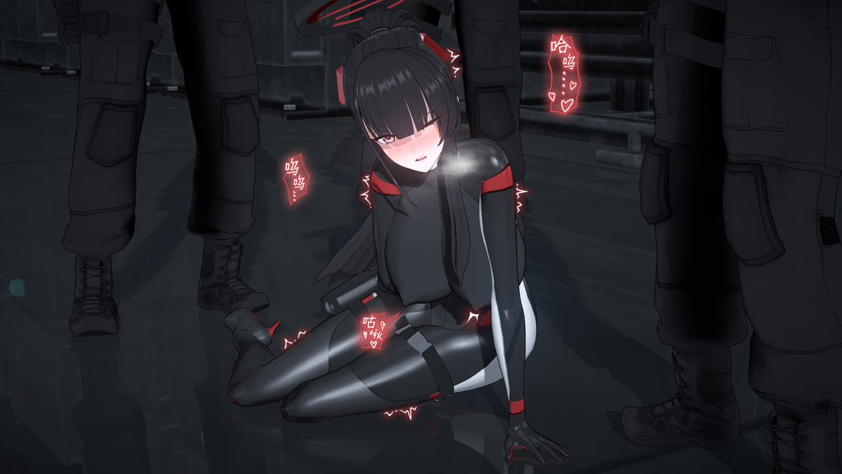 对手只是自己能够轻易战胜的杂鱼，但为了保护被黑帮诱拐的童奴小孩安全逃离，莉音选择用自己的身体和敌人“做个交易”……

完美的挺拔美乳被魔爪虐捏得变形，莉音也不成体统地喘出虚弱娇吟。双乳无力垂下、摆到两边，连支撑奶子的力气也没有惹~等待着女特工的是虐乳调教和榨奶……
#ブルアカ #調月リオ