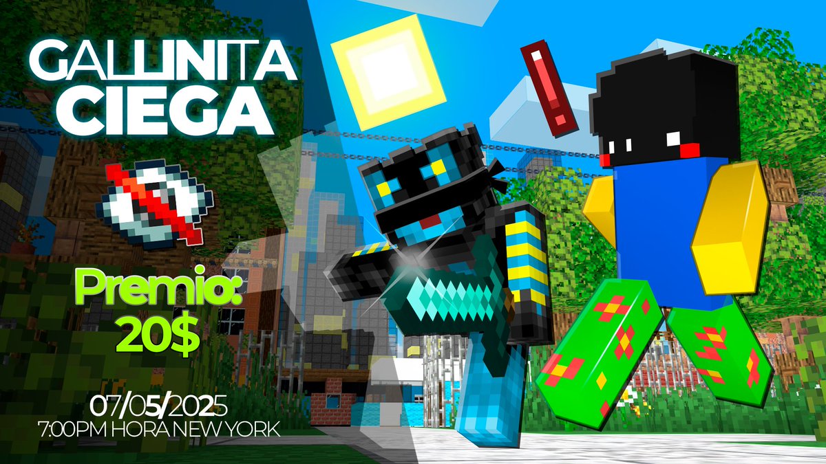 GALLINITA CIEGA 🐔❌

Premio: 20$💰
Fecha: 07/05/25🗓️

Hora: 7:00PM (Hora New York)          

FORMULARIO PARA PARTICIPAR❗️  
EN LOS COMENTARIOS❗️

RT🔁&amp; FAV❤️?