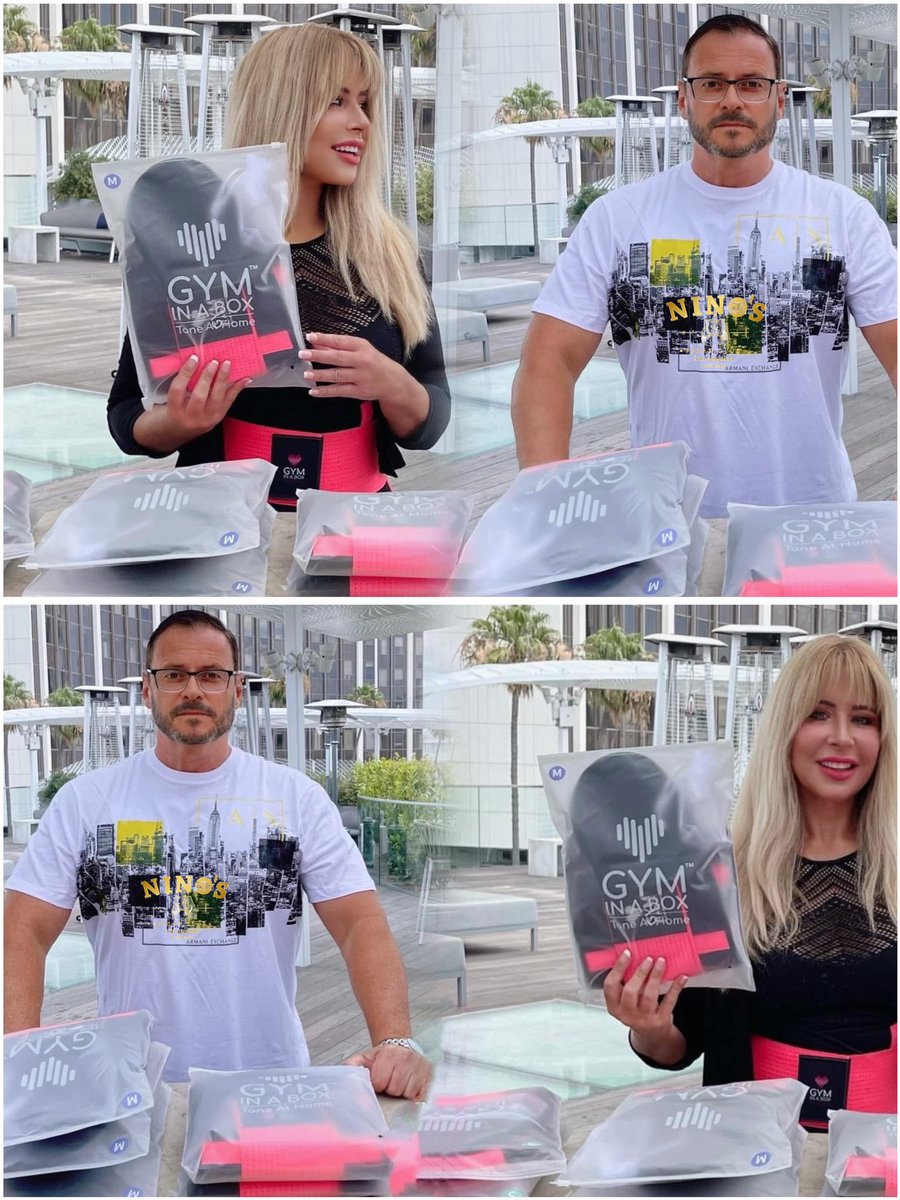 gyminaboxla's tweet photo. Meet Nika & Nino Cristiani
Founders of GYM IN A BOX® — the luxury fitness-tech brand powered by patented ToneUp15® StimFit Technology.
Inventors. Biohackers. Power Couple.
No gym. Just results.
https://t.co/e5EsCujvqe
#GYMINABOX #ToneUp15 #RebelSpirit https://t.co/oypdIAQUHS