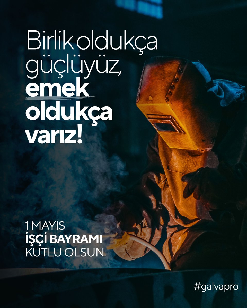 galvaproAS's tweet photo. Alın teriyle büyüyen değerlerin, birlikten doğan gücün günü.
#1MAYIS  kutlu olsun!

#galvapro https://t.co/22F5zv4cIM