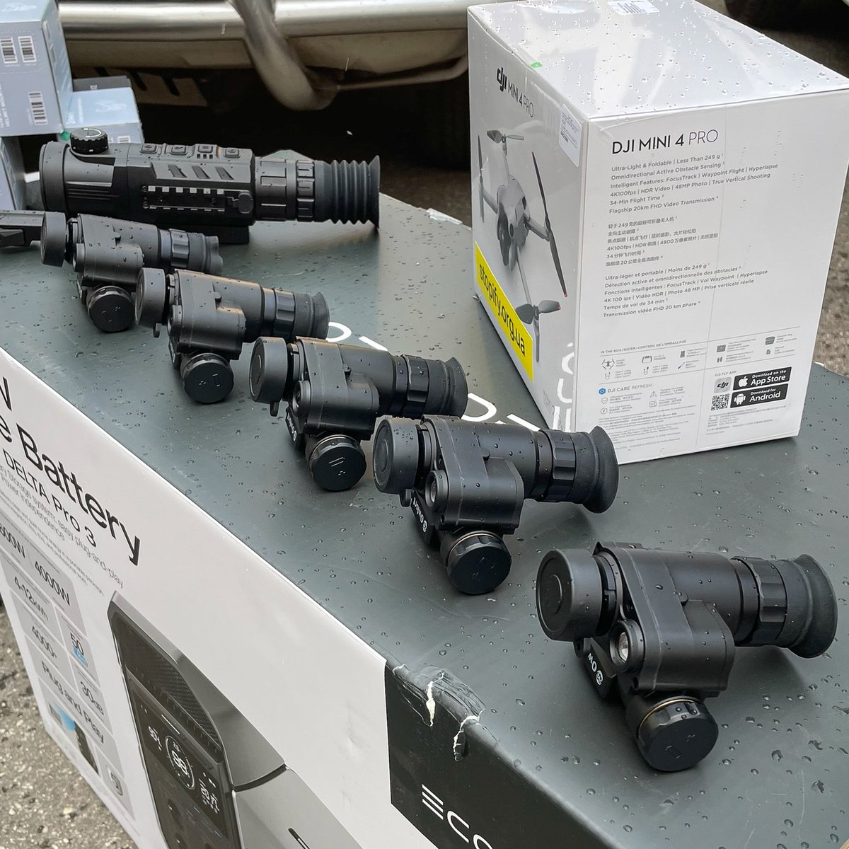 Good news! Our latest shipment includes a pickup truck, a minibus, three DJI Mavic 4T drones, one Mavic 3 Pro drone, two EcoFlow Delta Pro charging stations, a thermal visor, five night vision devices, two laptops, and a printer/scanner for setting up the command centre.⬇️