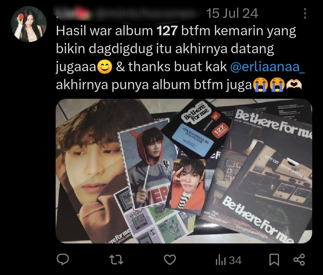 NPhyrus's tweet photo. @terbangting @abcdefghijyani eitsss faktanya si erliana yg gelapin dana kantor ikutan fs 127 jg kak, ada bukti dia jualin album 127 bekas fs, jangan tutup mata yah abis nerima fakta 😂 https://t.co/tgAACXH8oM