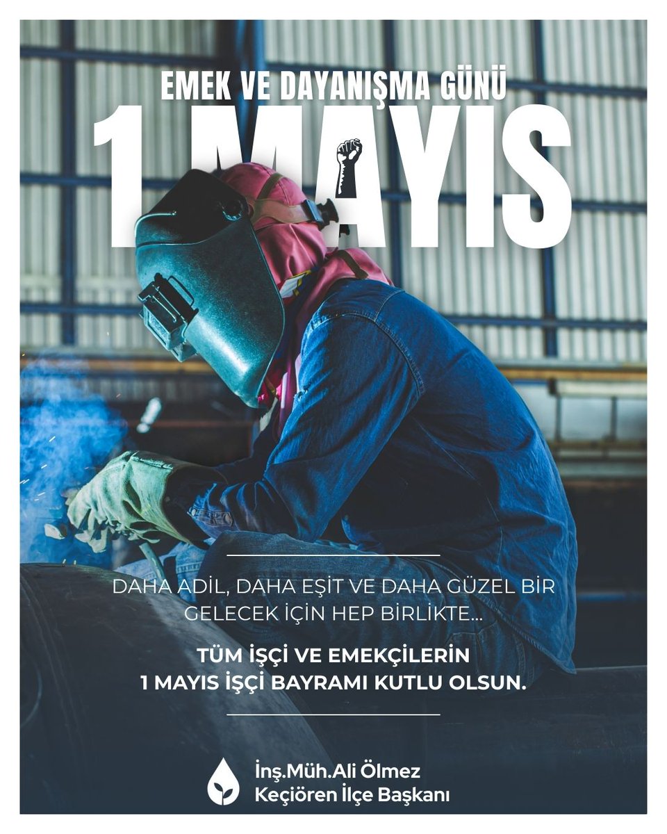 Emek en yüce değerdir. Tüm emekçilerin 1 Mayıs’ı kutlu olsun.