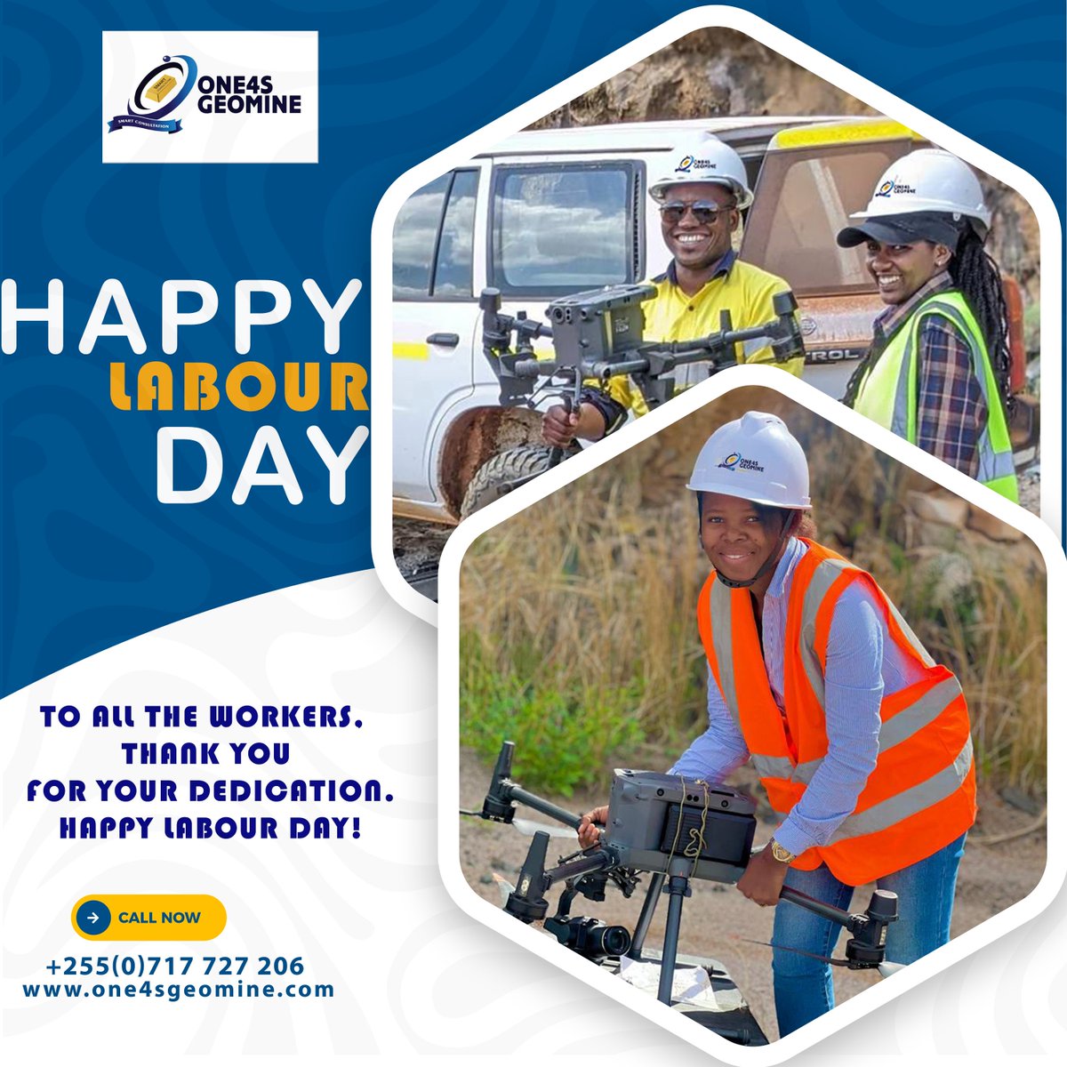 One4sgeomine's tweet photo. One4sGeomine respectfully acknowledges the hard work and dedication of all workers this Labour Day. We deeply appreciate your vital role.
#One4sgeomine #labourday2025👨🏻‍🍳👩🏻‍✈️👷🏻‍♂️👩🏻‍💻👩🏻‍🚒 #Hardwork #Roles https://t.co/l6LmmBpFJZ