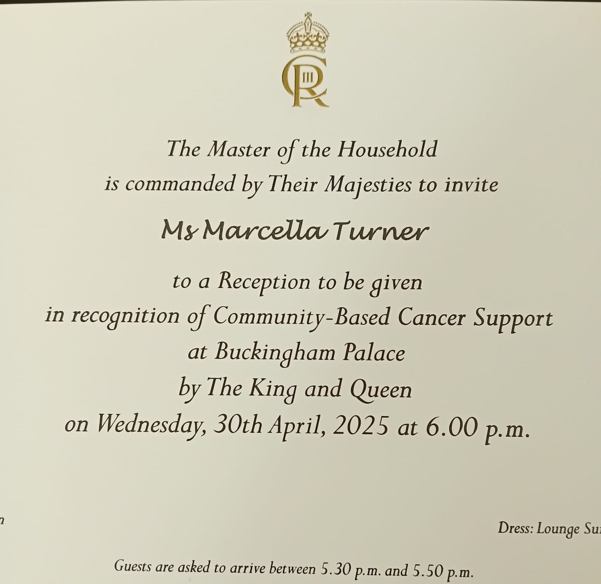 Humbled and honoured.  <a href="/orchidcancer/">Orchid Male Cancer</a> <a href="/macmillancancer/">Macmillan Cancer Support</a>