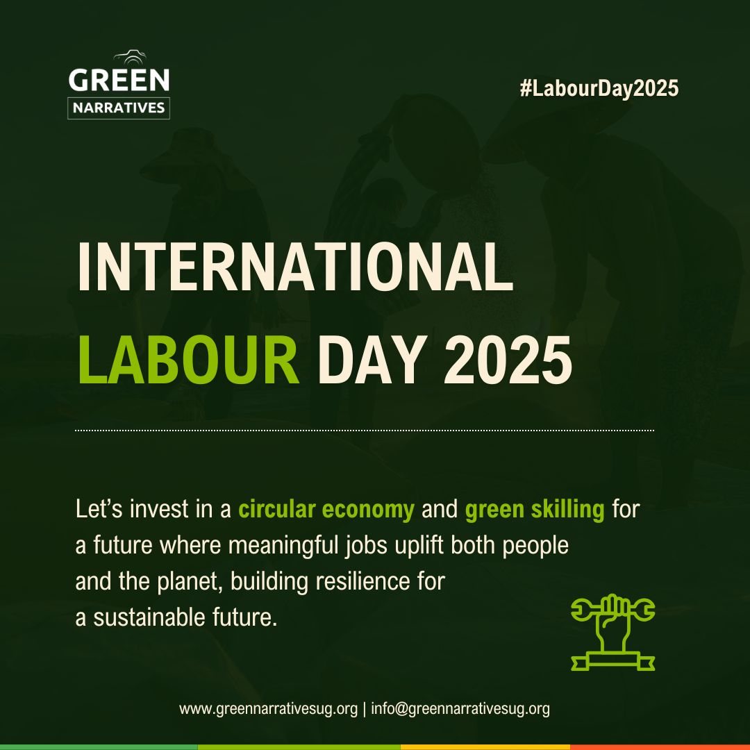 NarrativesUg's tweet photo. #HappyLabourDay 

Let’s invest in a circular economy and green skilling for a future where meaningful jobs uplift both people and the planet, building resilience for a #sustainable future.

#LabourDay2025 #CircularEconomy #GreenEconomy #GreenJobs #GreenSkills #Youth https://t.co/CGbE6UxqCN