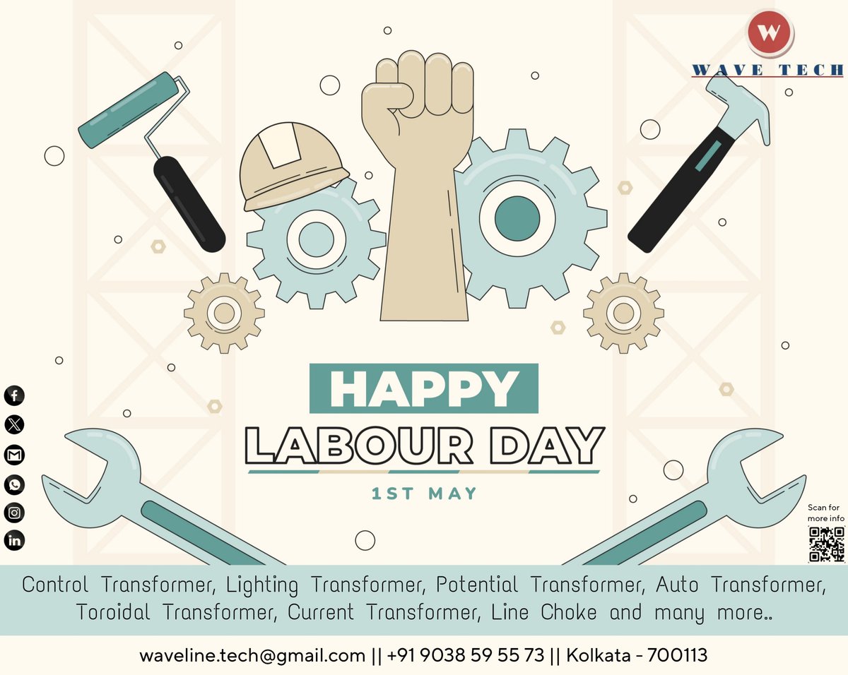 wave_tech2000's tweet image. On this Labour Day, let’s celebrate the tireless spirit of workers who contribute to the success of nations..
@wave_tech2000 wishing all the workers out there a Happy International Labour Day..
#laborday #workersday #mayday #wavetech
