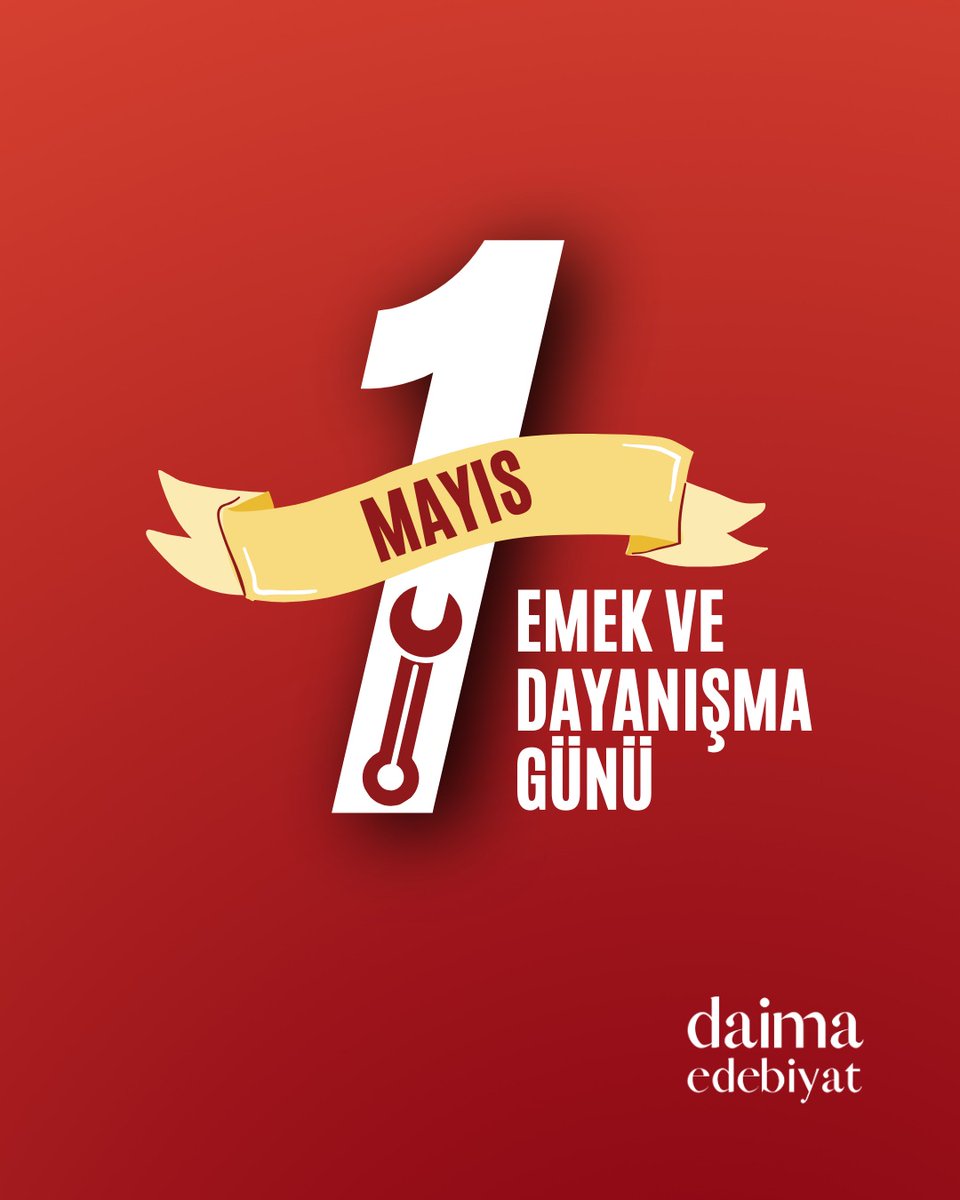 İşçinin, emekçinin, köylünün 1 Mayıs’ı kutlu olsun. 

Daha adil, daha hakkaniyetli günler umuduyla...
