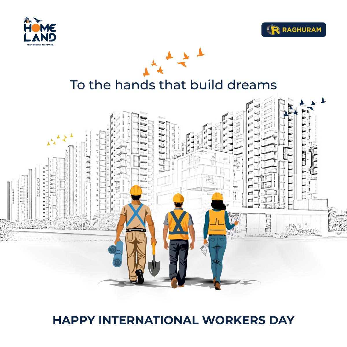 RaghuramGroup's tweet photo. Skilled hands, tireless effort, &amp; shared purpose. We honour the quiet strength of workers whose #labour shapes not just buildings, but the future. #InternationalWorkersDay #MayDay #LabourDay @RaghuramGroup @RaghuramInfra https://t.co/0koZjFO2e8