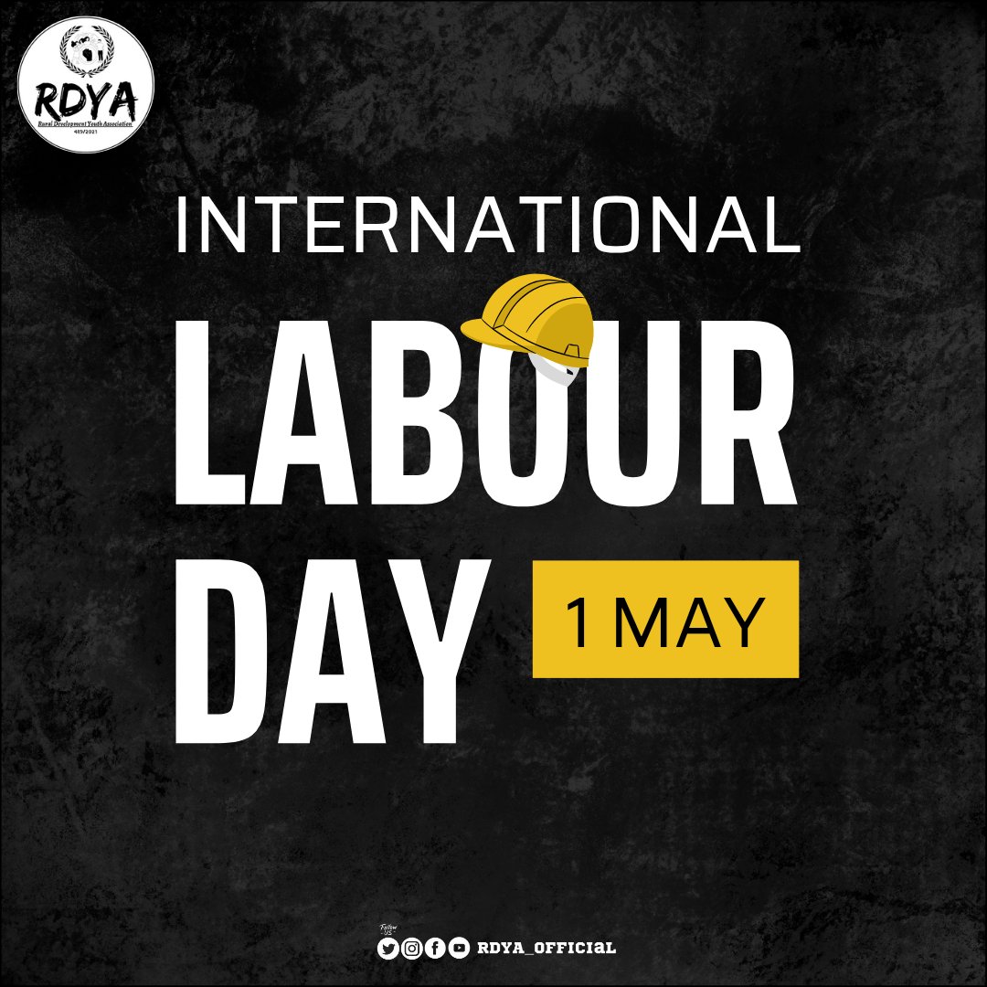 RDYA_official's tweet photo. On this #MayDay, we salute the spirit, strength, and struggles of workers across rural India. RDYA stands committed to dignity of labour, empowerment of youth, and inclusive rural development. Let's build a future where every hand matters. #InternationalWorkersDay https://t.co/lDqp14IYuJ