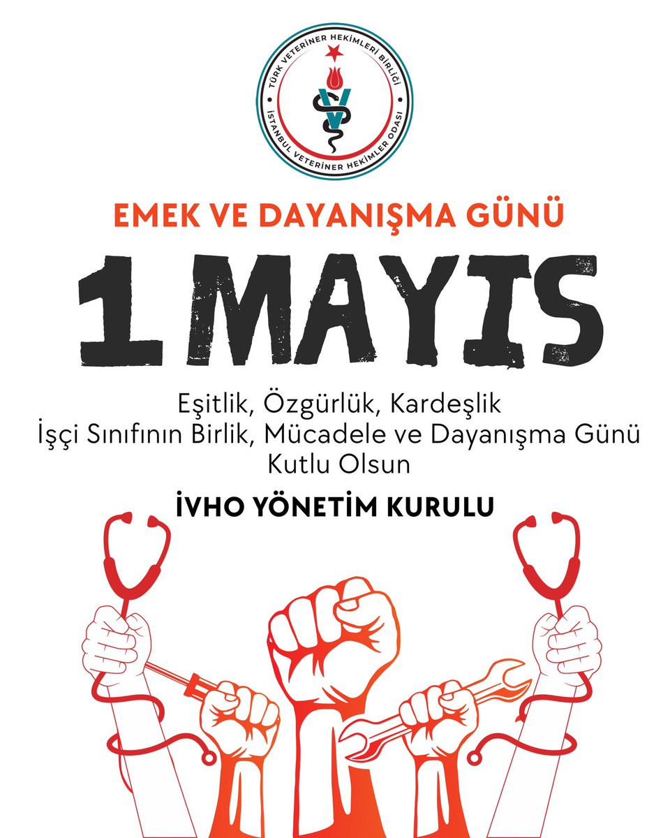 _IVHO's tweet photo. Eşitlik, Özgürlük, Kardeşlik
İşçi Sınıfının Birlik, Mücadele ve Dayanışma Günü Kutlu Olsun

İVHO YÖNETİM KURULU https://t.co/9zGCevoHRf