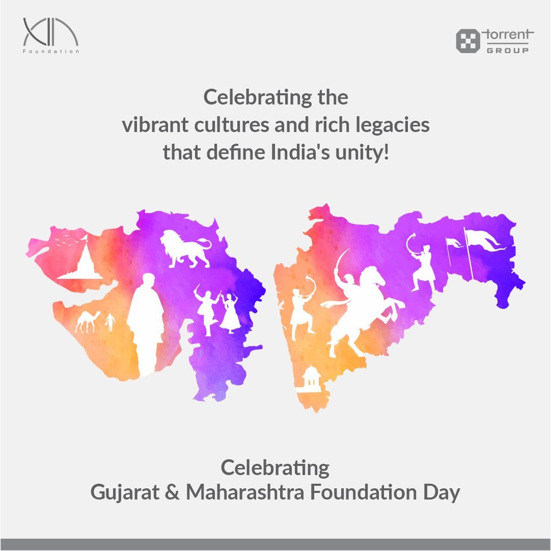 UNM_Foundation's tweet photo. Our heritage, our pride.
Happy Gujarat & Maharashtra Foundation Day!
#TorrentGroup #UNMFoundation #GujaratDay #MaharashtraDay #Heritage https://t.co/R79lgUqWji