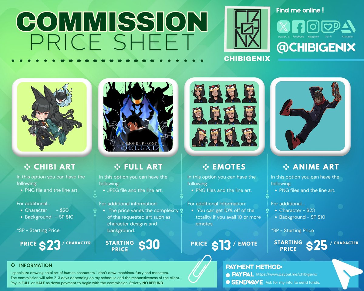 CHIBIGENIX | Commissions (✨OPEN✨) tweet media