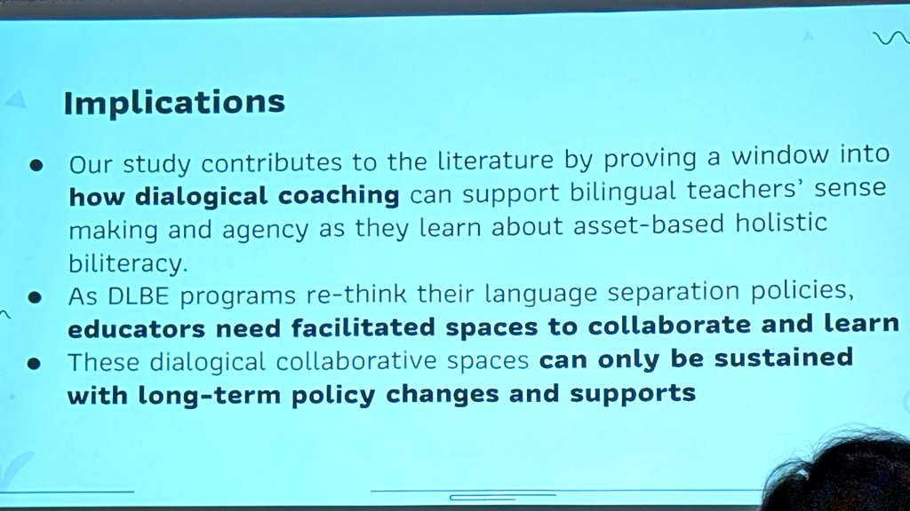 Great research on coaching DL teachers using a dialogical coaching model #AERA2025
