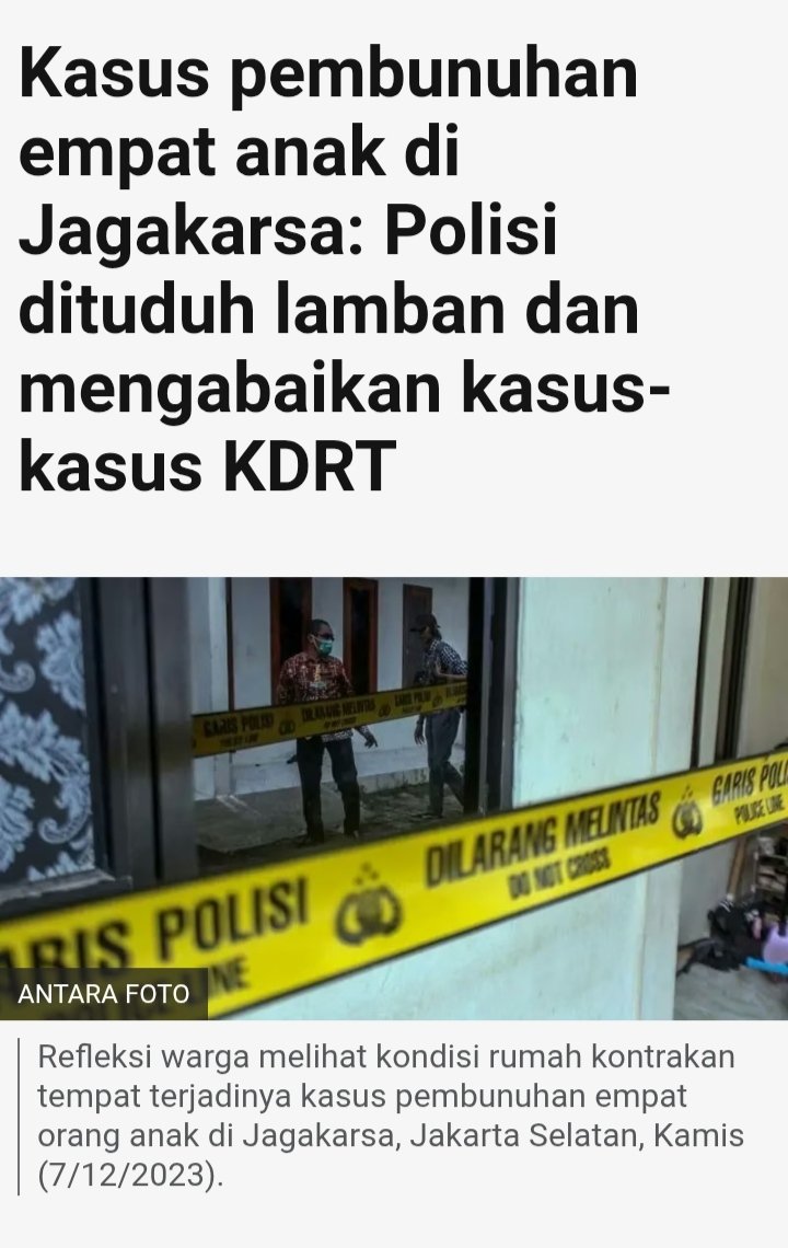 KORBAN KDRT ketika lapor ke aparat, suka gk digubris, kdg cm disuruh damai

KUHAP baru hadir utk mengurangi monopoli, hrs ada check balances

Jk ada kelalaian/pembiaran dr satu instansi, mekanisme intervensi dr lembaga lain wajib dibuka

Keadilan gk blh bergantung pd satu tangan!