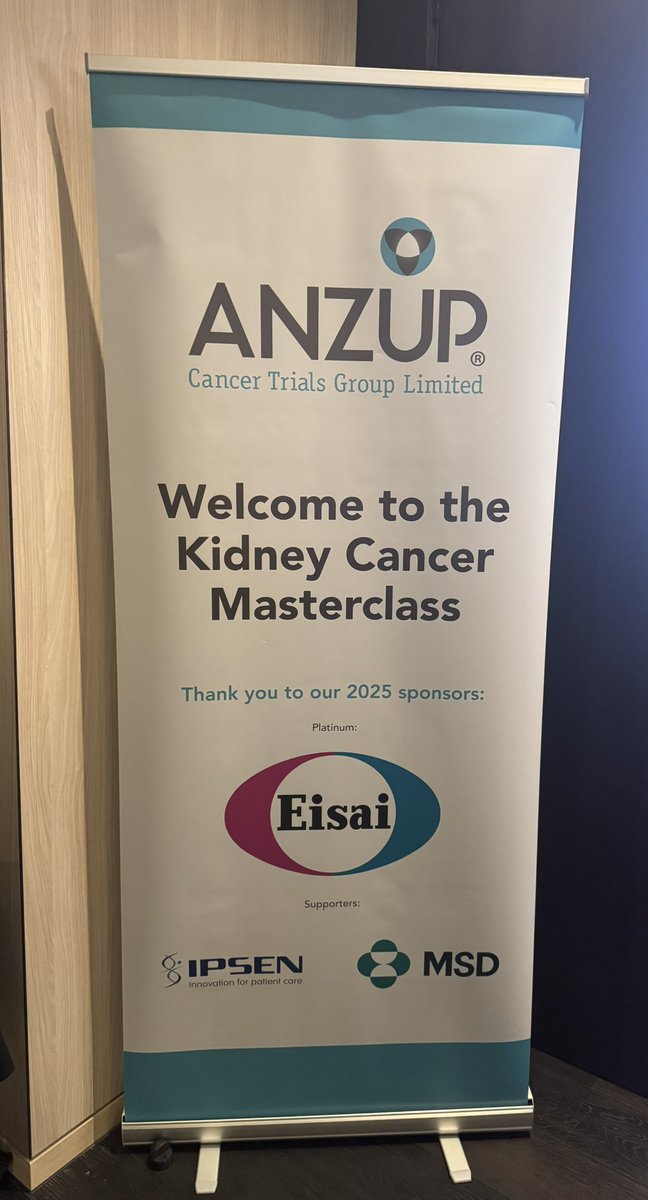 ANZUP (@anzuptrials) on Twitter photo Our 2025 @ANZUPTrials #KidneyCancer Masterclass is underway. Thanks to Co-Convenors <a href="/DrL_Krieger/">Laurence E M Krieger</a> & <a href="/doccharris/">Carole Harris</a> & our many great speakers, attendees & sponsors Eisai (Platinum) & Ipsen & MSD (Supporters) <a href="/CancerAustralia/">Cancer Australia</a> <a href="/Prof_IanD/">Ian Davis</a> Our 2025 @ANZUPTrials #KidneyCancer Masterclass is underway. Thanks to Co-Convenors <a href="/DrL_Krieger/">Laurence E M Krieger</a> & <a href="/doccharris/">Carole Harris</a> & our many great speakers, attendees & sponsors Eisai (Platinum) & Ipsen & MSD (Supporters) <a href="/CancerAustralia/">Cancer Australia</a> <a href="/Prof_IanD/">Ian Davis</a>