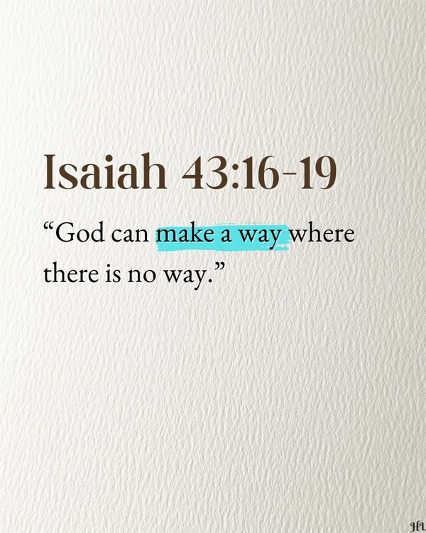 Isaiah 43:16-19