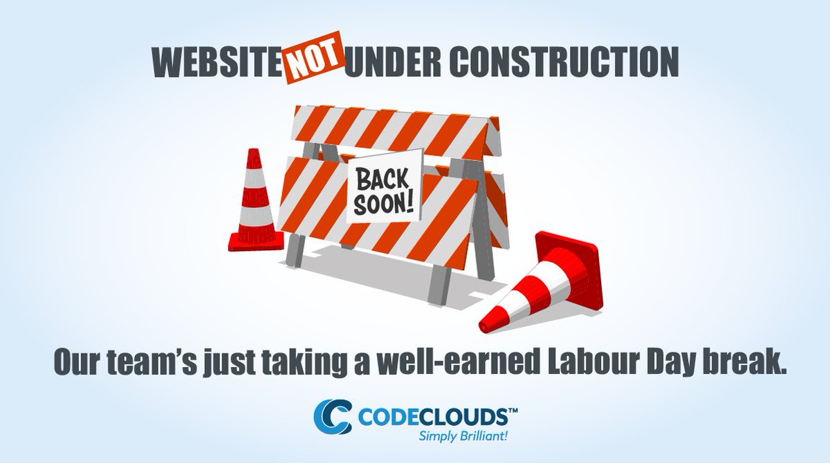 codeclouds's tweet image. Brains on break! The CodeClouds team is recharging this Labour Day—see you soon!
#DeservedBreak #CodeClouds