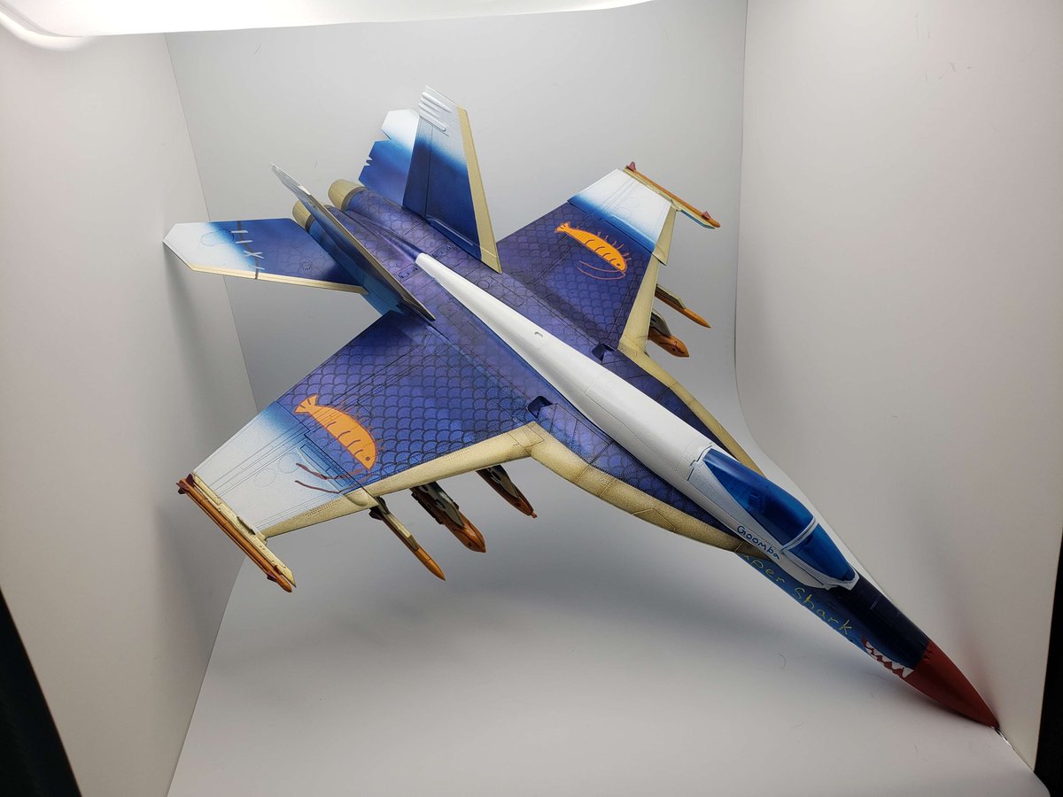 Vimes_Vtuber's tweet image. The F/A-18E "Super Shark" is done.

Thank you for everything Gura.

#gawrt #gawrgura #GuBye