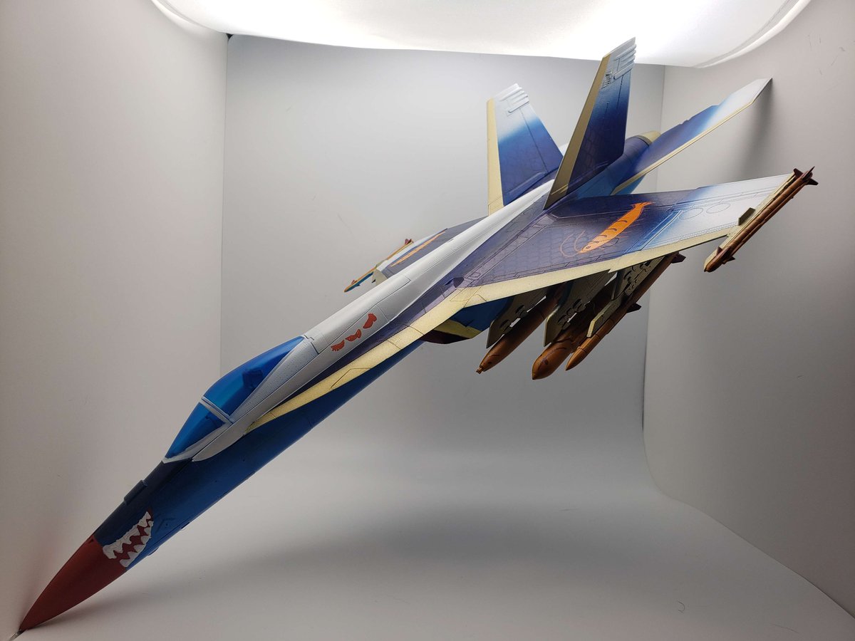 Vimes_Vtuber's tweet image. The F/A-18E "Super Shark" is done.

Thank you for everything Gura.

#gawrt #gawrgura #GuBye