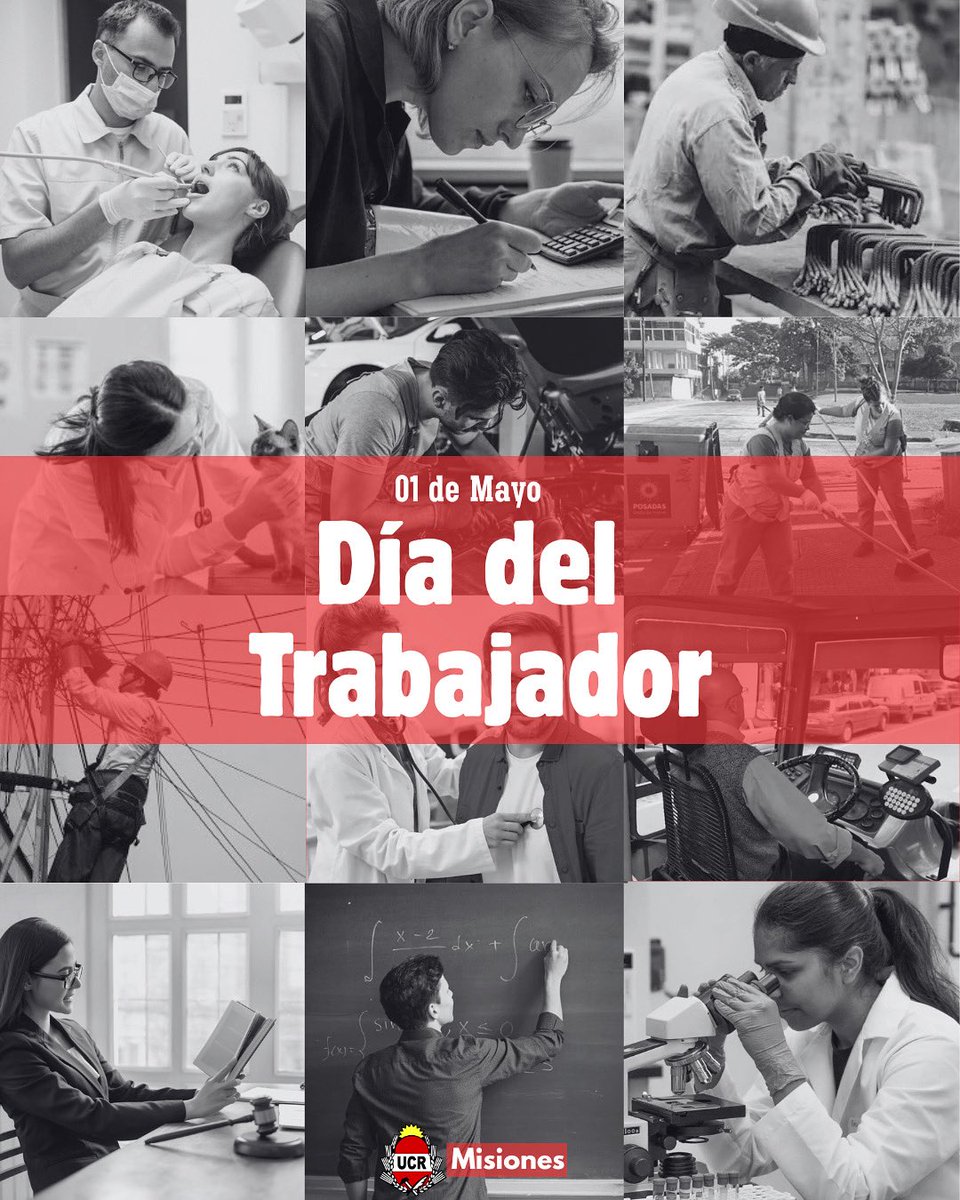 Hoy celebramos el esfuerzo, la dedicación y el valor de quienes día a día construyen un mundo mejor ¡Feliz día!👷🏽👩🏻‍⚕️🧑🏻‍🍳👮🏼👨🏽‍🚒👨🏻‍🏫