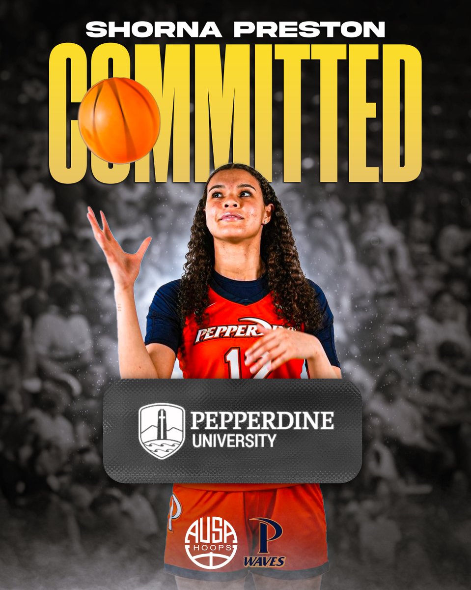 Congrats to <a href="/shorna_p/">Shorna Preston</a> on her commitment to <a href="/PepperdineWaves/">Pepperdine Waves</a>!

After a standout season at <a href="/GoConqsWBB/">Dodge City CC Women’s Basketball</a> earning DPOY, First-Team All-Tournament, and a new steals record, the 2023 AUSA Hoops tour alum will join fellow AUSA standout Zoe Shanahan at Pepperdine. 🤝