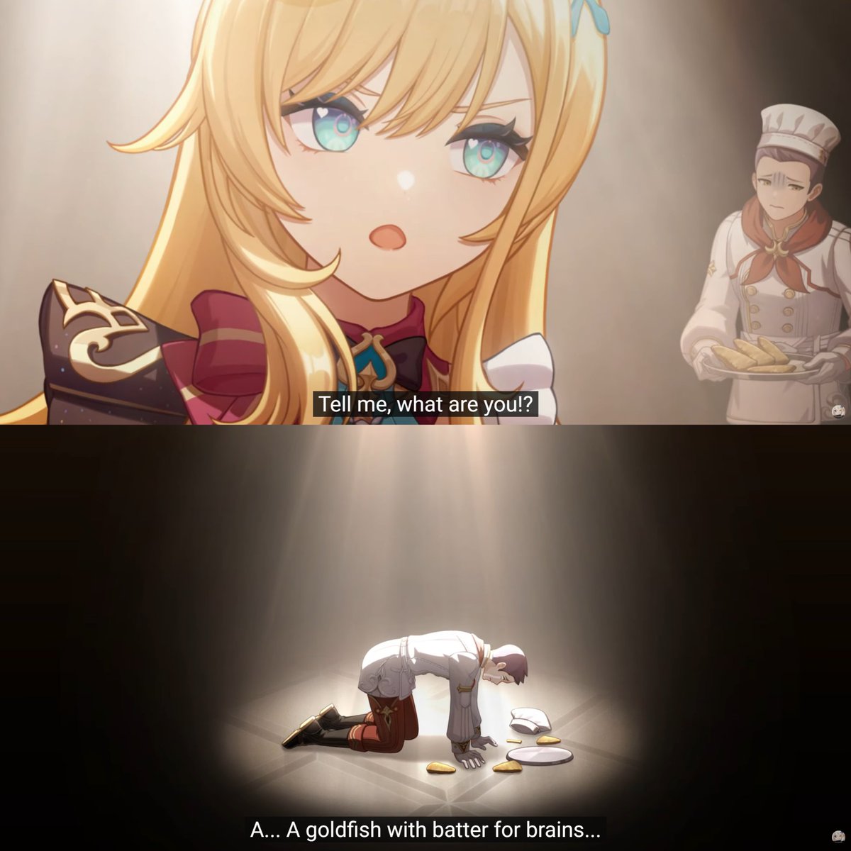 GenshinUniverse's tweet image. THE IDIOT SANDWICH REFERENCE FROM GORDON RAMSAY

#GenshinImpact #Escoffier