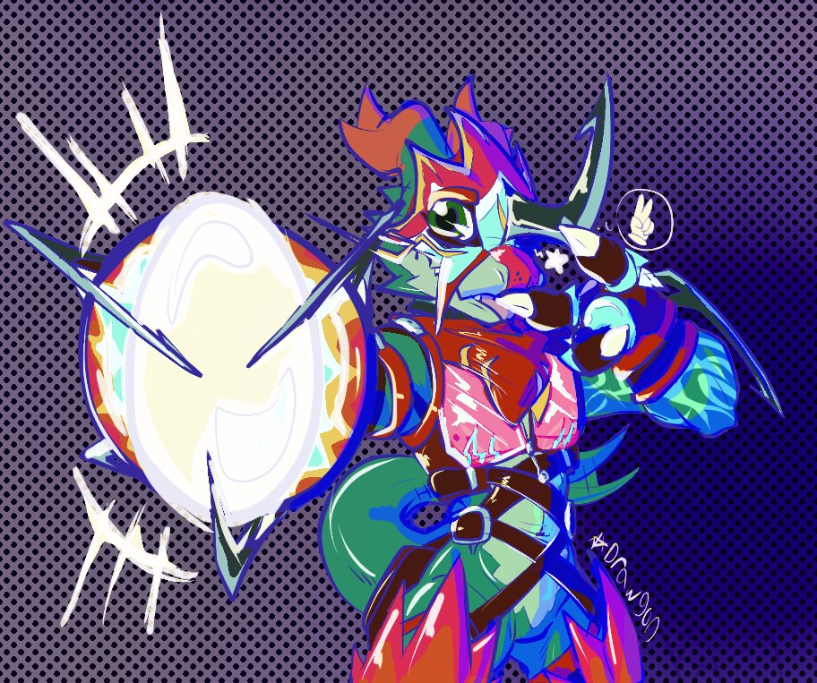 VantonDraws's tweet photo. Saby finding an egg. enjoy one of the last full arts I'll ever put here. #flamedramon #fladramon #ブイモン #フレイドラモン https://t.co/myWcXwgNPK