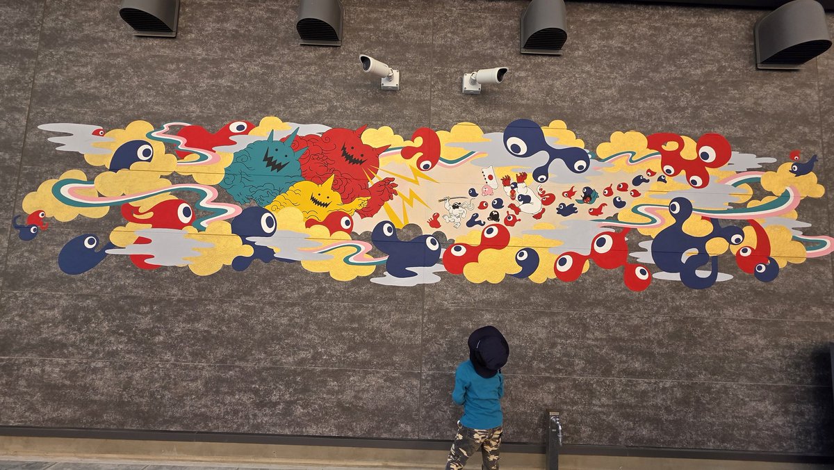 GOGO_USJ's tweet photo. いつもの看板ではありません。
今度はミャクミャクアート
#関西万博 https://t.co/WXlM4eMjtC