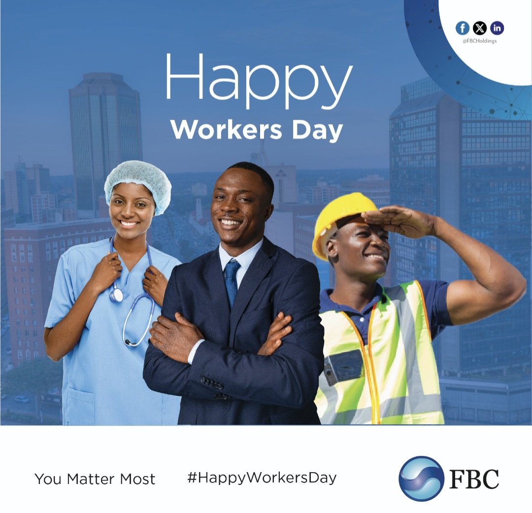 Happy Workers Day to all the hardworking individuals out there! Your dedication and effort helps to build our communities and shape our future. 

Thank you for all that you do! 💪🇿🇼