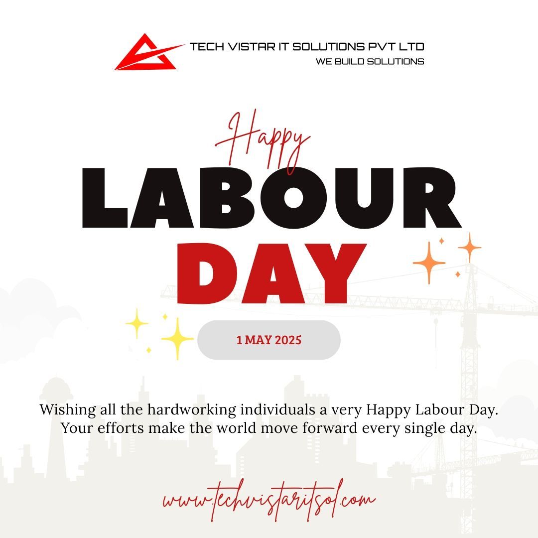 techvistar_IT's tweet image. On this Labour Day, we honour the dedication, strength, and relentless efforts of every hardworking individual who contributes to building a better world. 💼🔧

#LabourDay2025 #TechVistarITSolutions #WorkforceMatters #RespectLabour #Gratitude #Career