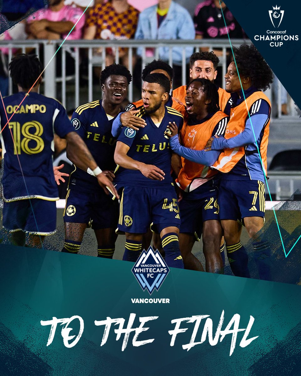 TheChampions's tweet image. The Whitecaps will play the #ChampionsCup Final! 👏
